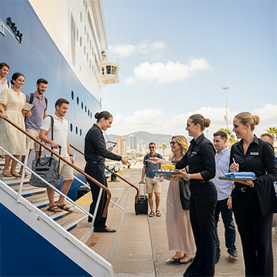 EXCELENCIA EN EL SERVICIO DURANTE LA LLEGADA DE CRUCEROS - DGP223